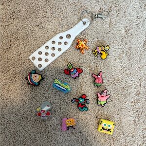 SpongeBob SquarePants Croc Charms and Keychain